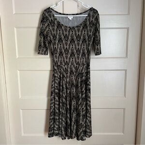LuLaRoe Slinky Geo Print Dress Size Medium